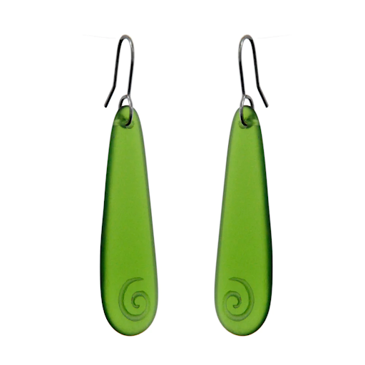 Spiral Teardrop Earrings