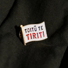'Toitū te Tiriti' Māori Enamel Badge Pin