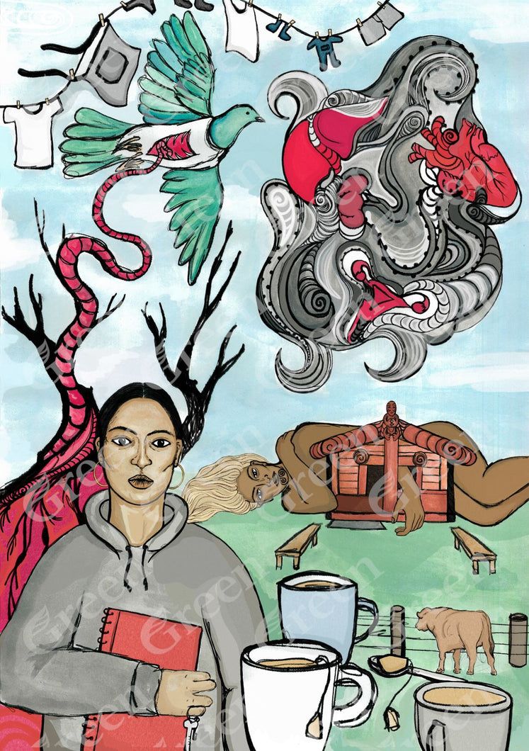 1 new voice mail, 2 parking tickets, look for a new flat by Anahera Totoro (A2) - The Bigger Picture