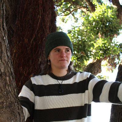 Winter Greens - Rib Beanie