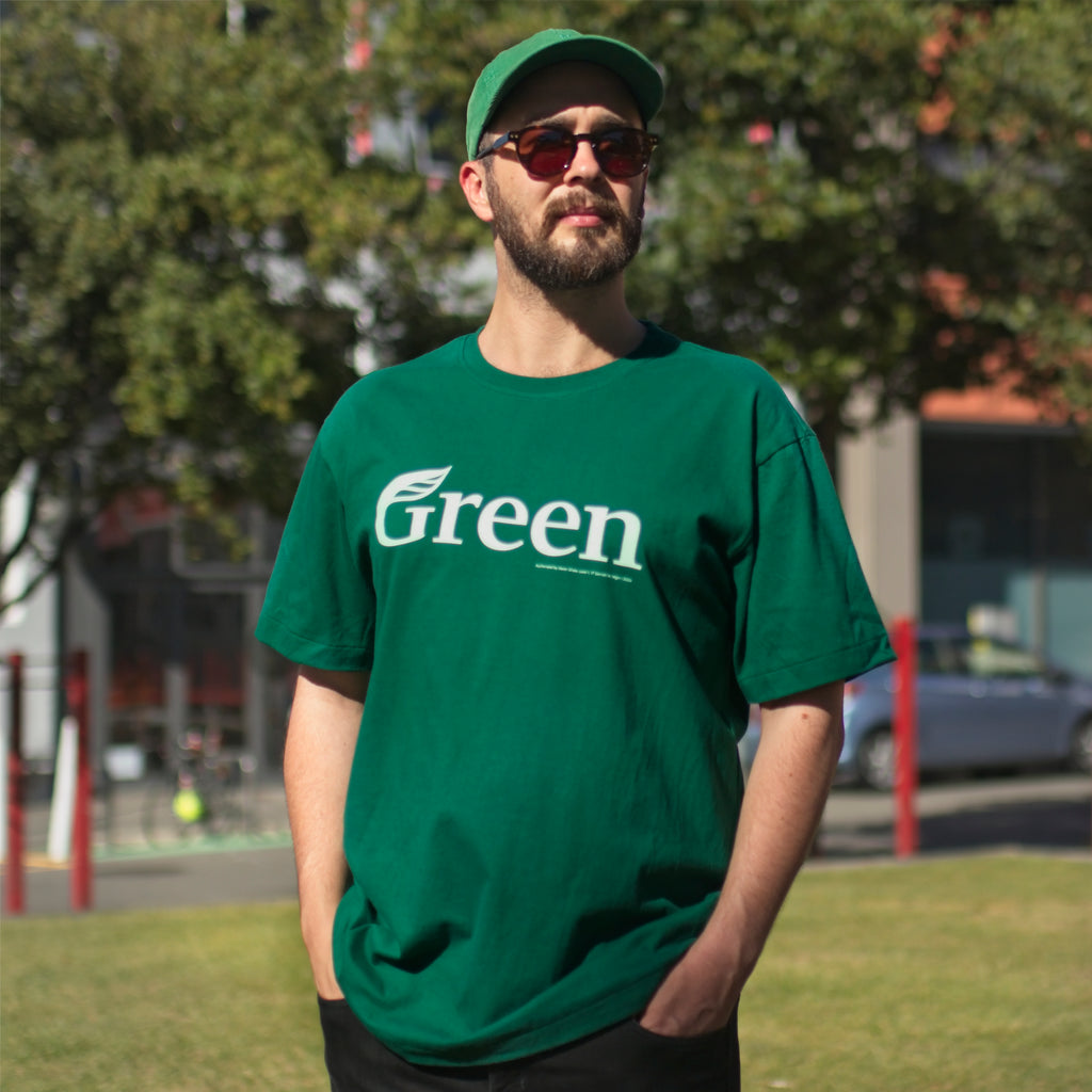 Green Party Logo T shirt - Dark Green - NZ Made – Green Party of ...